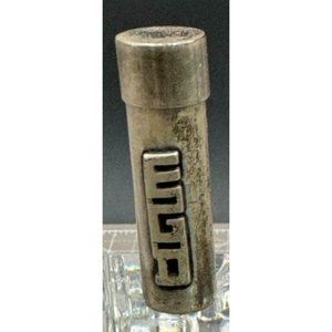 Scarce Leonore Doskow N Y Artist Sterling Silver Tubular Pill or Snuff Case